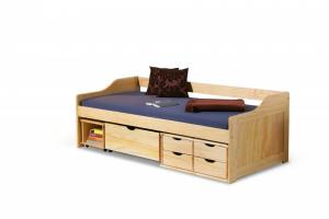 Detská posteľ MAXIMA 2 s úložným priestorom borovica Halmar