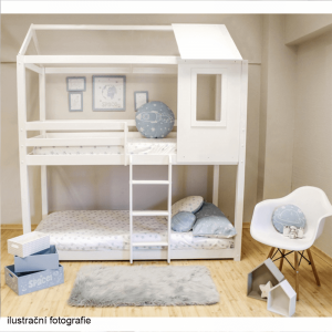 Montessori poschodová posteľ ATRISA biela Tempo Kondela #1 small
