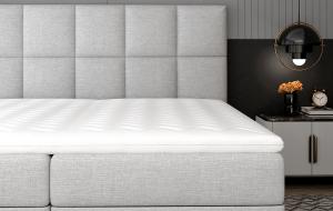 NABBI Grosio 165 čalúnená manželská posteľ s úložným priestorom hnedá #2 small