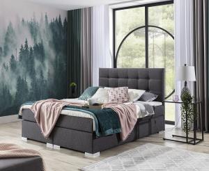 NABBI Isola 160 čalúnená manželská posteľ tmavohnedá (Soft 66) #3 small