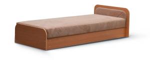 NABBI Pinerolo 80 P jednolôžková posteľ s úložným priestorom hnedá