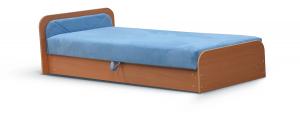 NABBI Pinerolo 80 L jednolôžková posteľ s úložným priestorom svetlomodrá