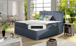 NABBI Anzia 160 čalúnená manželská posteľ s úložným priestorom fialová #3 small