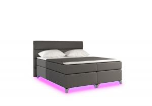 NABBI Avellino 160 čalúnená manželská posteľ s úložným priestorom sivá (Soft 29)