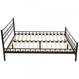 TEMPO KONDELA Tajgi kovová jednolôžková posteľ s roštom čierna #2 small