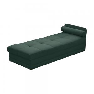 TEMPO KONDELA Riky jednolôžková posteľ (váľanda) s úložným priestorom smaragdová