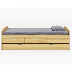 TEMPO KONDELA Marinella New jednolôžková posteľ s prístelkou prírodná #1 small