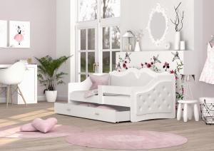 ArtAJ Detská posteľ LILI K | Trinity 180 x 80 cm Farba: Biela