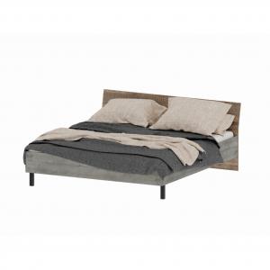 NABBI Bova 160 manželská posteľ s roštom pieskový dub / woodcon