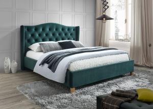 Signal Manželská posteľ Aspen Velvet 140x200 cm Farba: Zelená