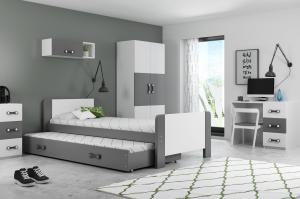 BMS Detská posteľ DAREK | 80 x 200 Farba: Sivá/sivá