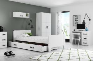 BMS Detská posteľ DAREK | 80 x 200 Farba: Sivá/sivá #1 small