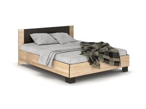 NABBI Verify LB-160 manželská posteľ s roštom 160x200 cm dub sonoma / wenge