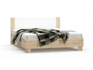 NABBI Mateo LB-160 manželská posteľ s roštom 160x200 cm dub sonoma / biela
