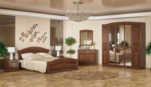 NABBI Molis BC-160 rustikálna manželská posteľ s roštom 160x200 cm čerešňa portofino #1 small