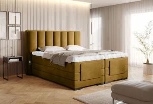 ArtElta Manželská posteľ VEROS Boxspring | elektrická polohovateľná 140 x 200 cm Farba: Flores 04 #3 small