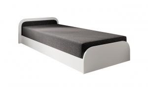 ArtElta Jednolôžková posteľ PARYS biela | 80 x 190 cm Farba: Ľavá / Sawana 05