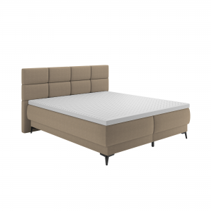 Boxspringová posteľ, 180x200, béžová, OPTIMA B