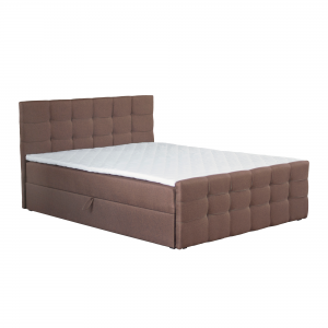 Boxspringová posteľ, 180x200, hnedá, BEST
