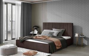 ArtElta Manželská posteľ AUDREY | 160 x 200 cm Farba: Čierna / Soft 11 #2 small