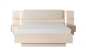 ArtLas Manželská posteľ DUST s nočnými stolíkmi | 160 x 200 cm Prevedenie: posteľ bez roštu a matraca #1 small