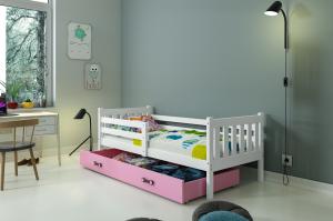 BMS Detská posteľ s úložným priestorom CARINO | 90 x 200 cm Farba: Biela / biela #1 small
