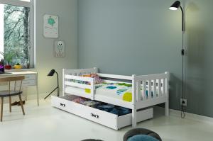 BMS Detská posteľ s úložným priestorom CARINO | 90 x 200 cm Farba: Biela / biela #2 small