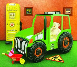 Artplast Detská posteľ Traktor zelený