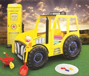 Artplast Detská posteľ Traktor žltý