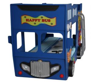 Artplast Detská poschodová posteľ Happy Bus modrý #2 small