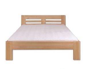 Drewmax Manželská posteľ - masív LK111 | 140cm buk Morenie: Jelša