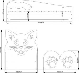 Artplast Detská posteľ Mačka Prevedenie: mačka #3 small