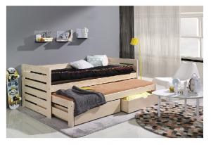 Detská posteľ s prístelkou Tomasz Prevedenie: Borovica prírodná