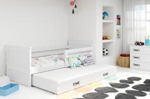 BMS Detská posteľ RICO 2 / BIELA 190x80 Farba: Biela