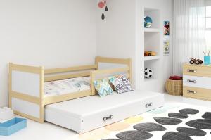 BMS Detská posteľ RICO 2 / BOROVICA 200x90 Farba: Biela