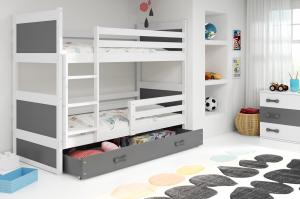 BMS Detská poschodová posteľ RICO / BIELA 160x80 Farba: Biela #3 small
