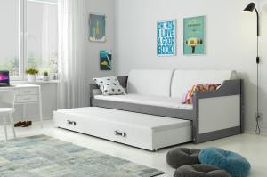 BMS Detská posteľ DAWID / SIVÁ 190x80 Farba: Biela #1 small