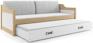 BMS Detská posteľ DAWID / BOROVICA 190x80 Farba: Biela