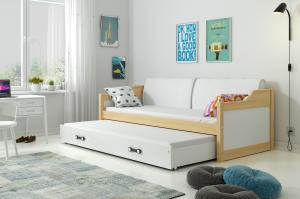 BMS Detská posteľ DAWID / BOROVICA 190x80 Farba: Biela #2 small