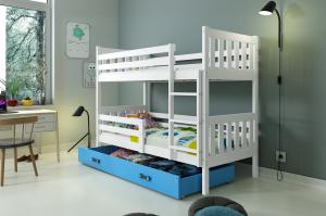 BMS Poschodová detská posteľ Carino so zásuvkou 80x190 Farba: Biela / biela #3 small