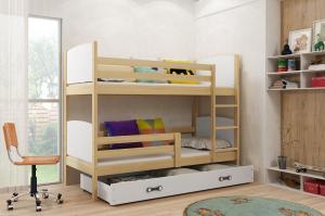 Detská poschodová posteľ Tami 2 BMS 80 x 190 Farba: Borovica / biela