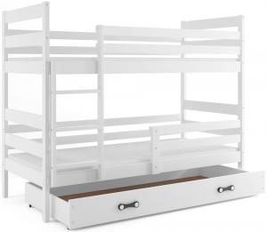 BMS Detská poschodová posteľ ERYK | BIELA Farba: Biela / biela, Rozmer.: 160 x 80 cm