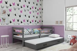 BMS Detská posteľ s prístelkou ERYK 2 | sivá Farba: Sivá / sivá, Rozmer.: 190 x 80 cm #3 small