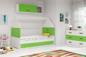 BMS Detská posteľ domček DOMI 1 biela s úložným priestorom Farba: Biela / biela #3 small