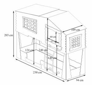 Artplast Detská posteľ - Domček na strome #2 small