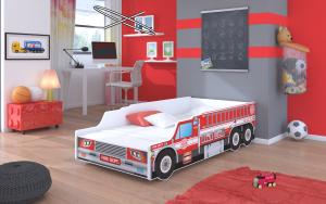 ArtAdr Detská auto posteľ FIRE TRUCK Prevedenie: 70 x 140 cm