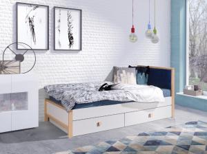 ArtBed Detská posteľ Zara 80/180 Farba: Modré čelo - Quartz 606