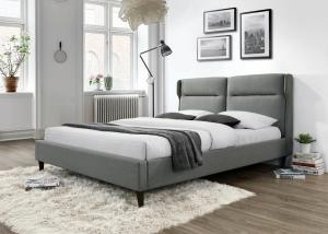 HALMAR Santino 160 čalúnená manželská posteľ s roštom sivá #1 small