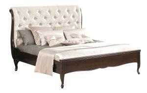 TARANKO Wersal W-S/S 160 rustikálna manželská posteľ wenge / biela (Prestige-A3 69)