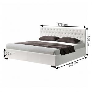 Manželská posteľ s úložným priestorom DORLEN NEW biela Tempo Kondela 183 x 200 cm #3 small